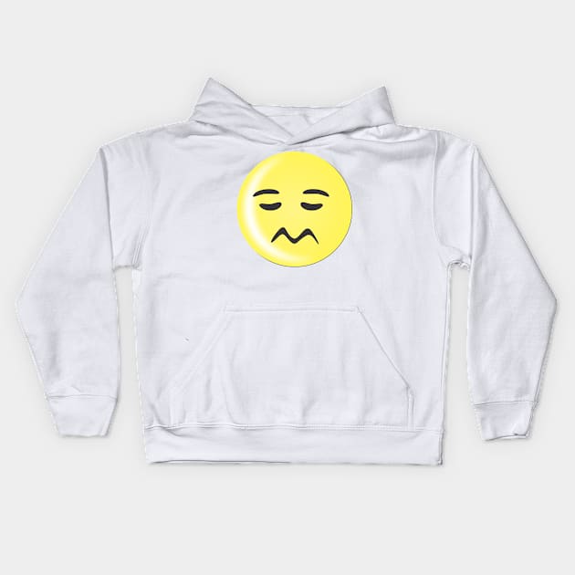 Emoticon Sad Kids Hoodie by MichelMM